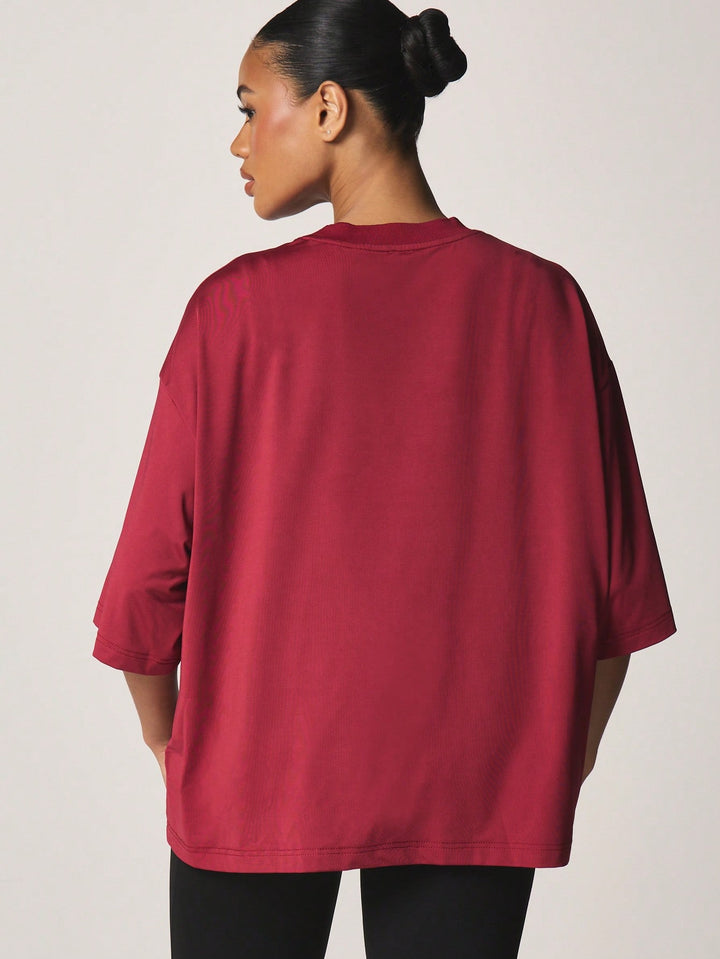 Tricou SHEIN, vișiniu