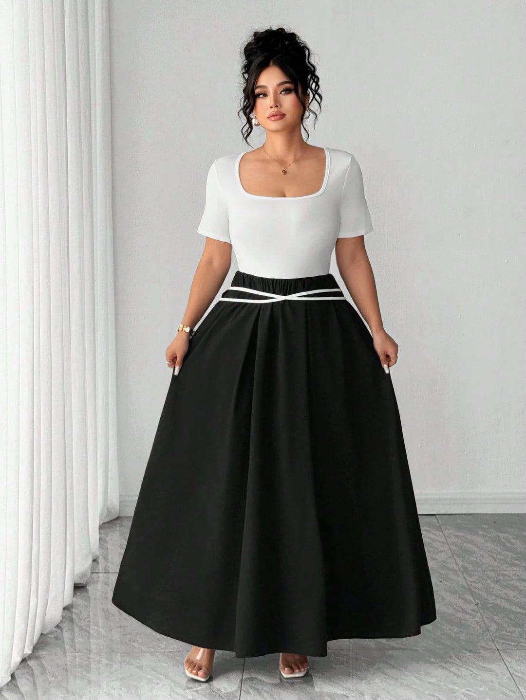 Rochie maxi SHEIN, mix culori