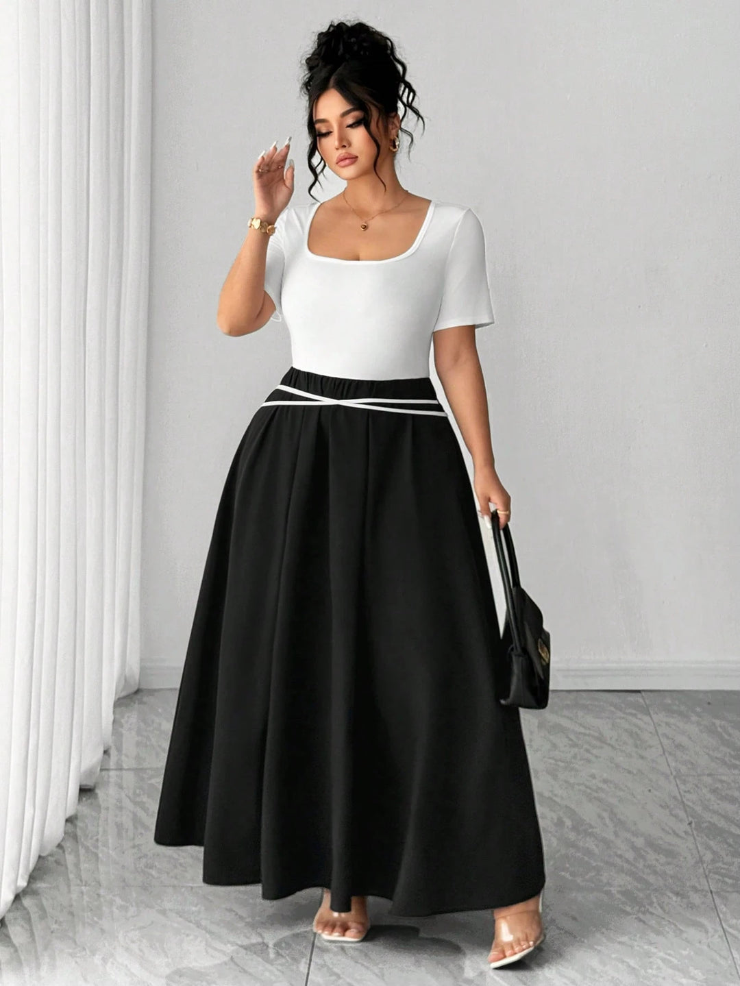 Rochie maxi SHEIN, mix culori