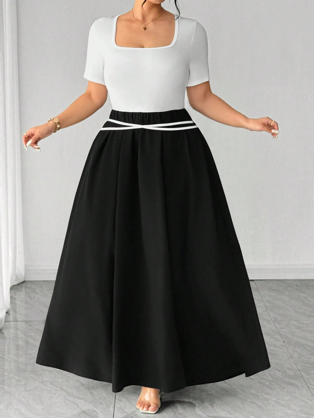 Rochie maxi SHEIN, mix culori
