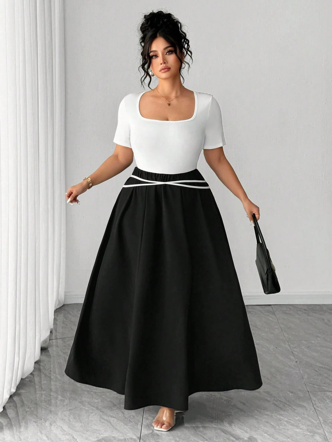 Rochie maxi SHEIN, mix culori