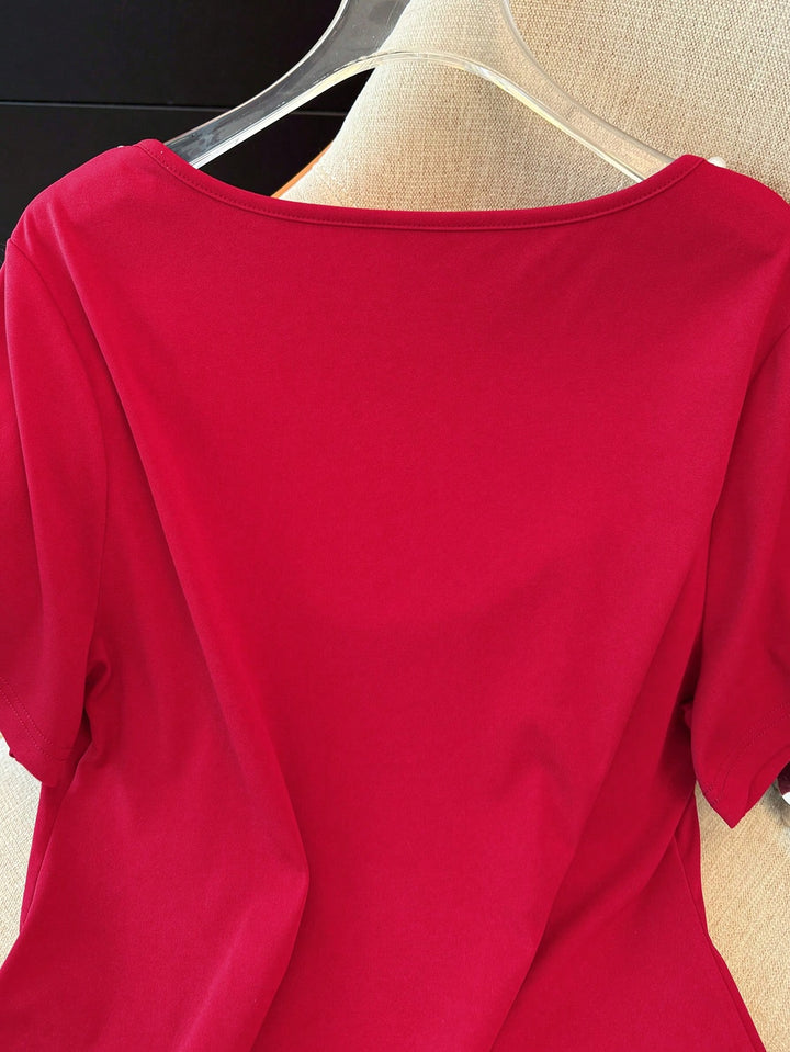Tricou SHEIN, vișiniu