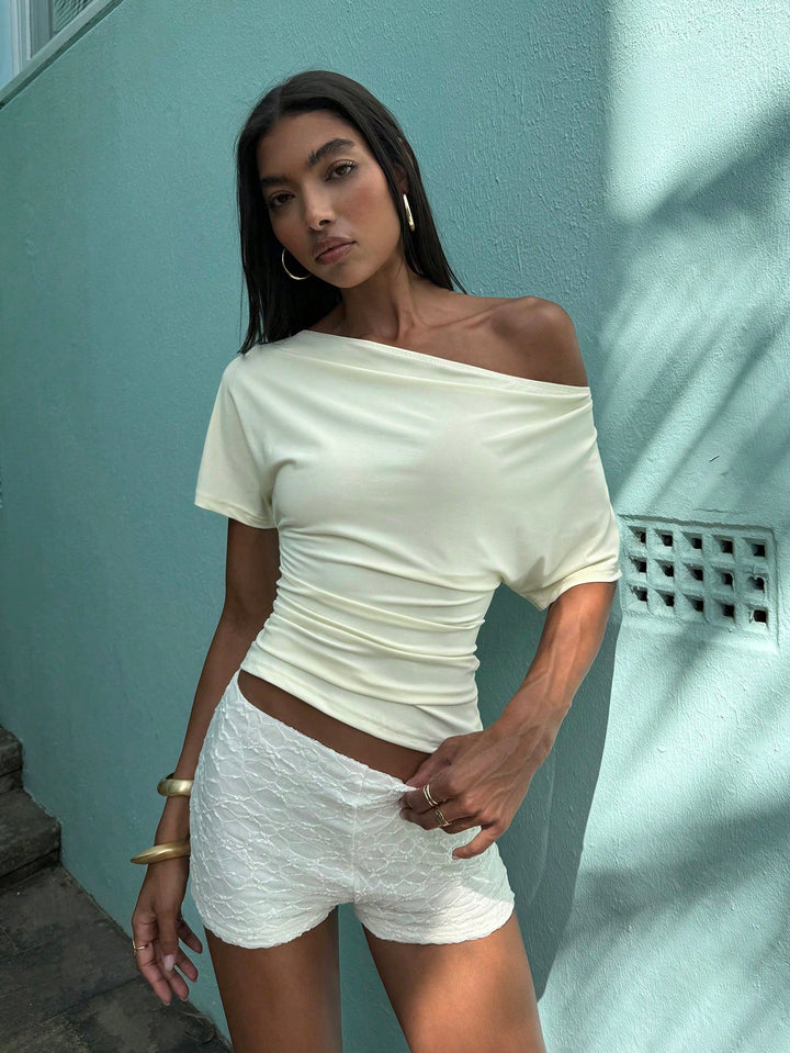 Top SHEIN, galben