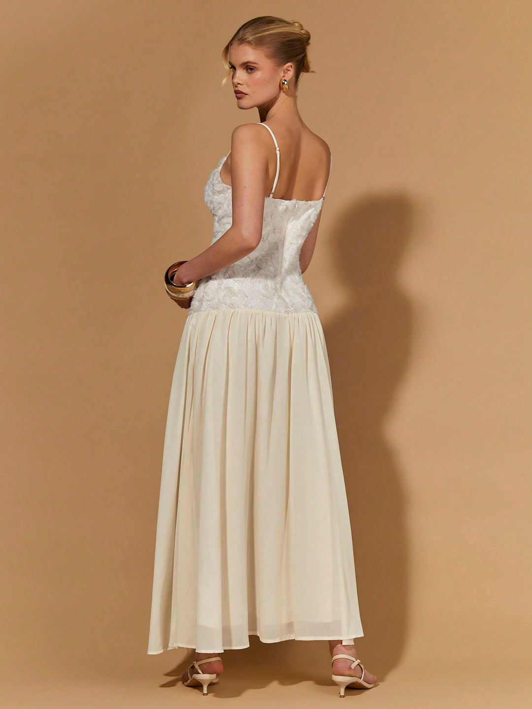 Rochie maxi SHEIN, portocaliu