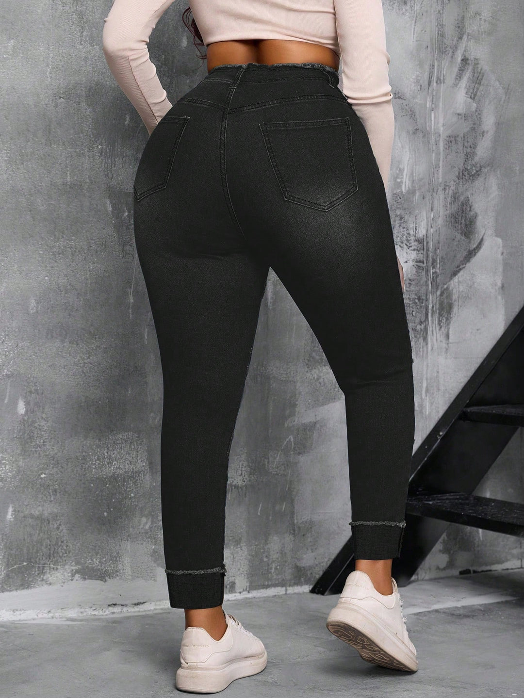 Jeans SHEIN, negru