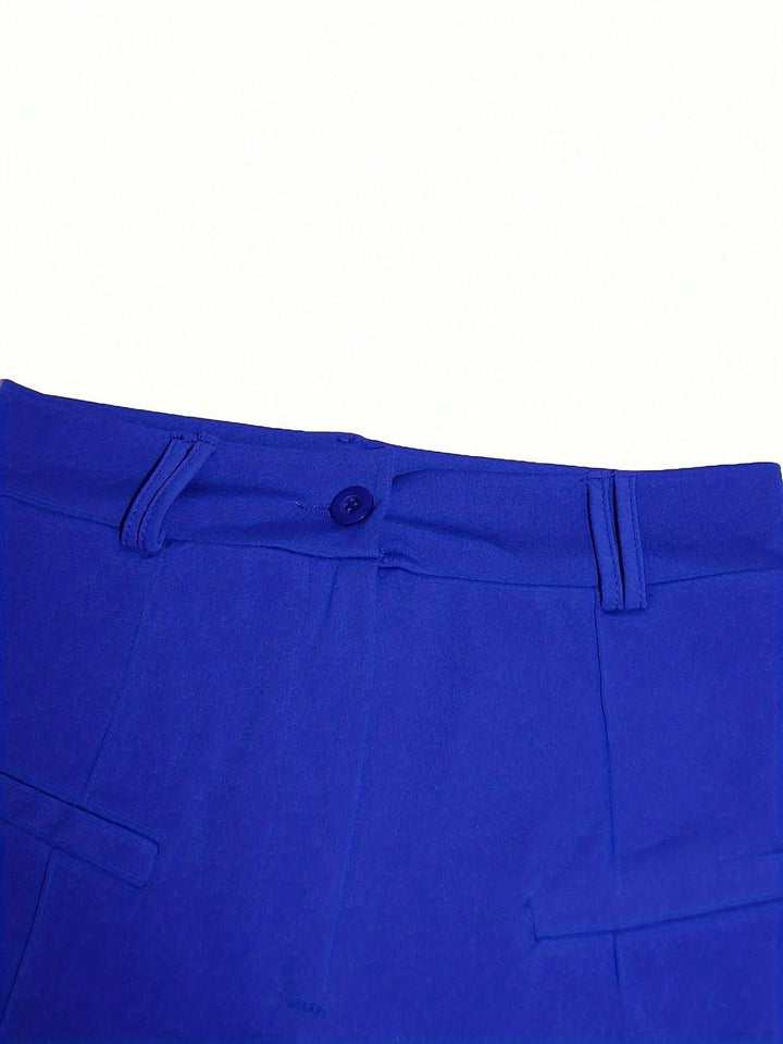 Pantaloni SHEIN, albastru