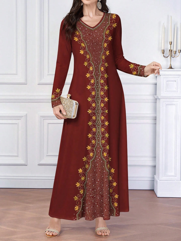 Rochie maxi SHEIN, mix culori
