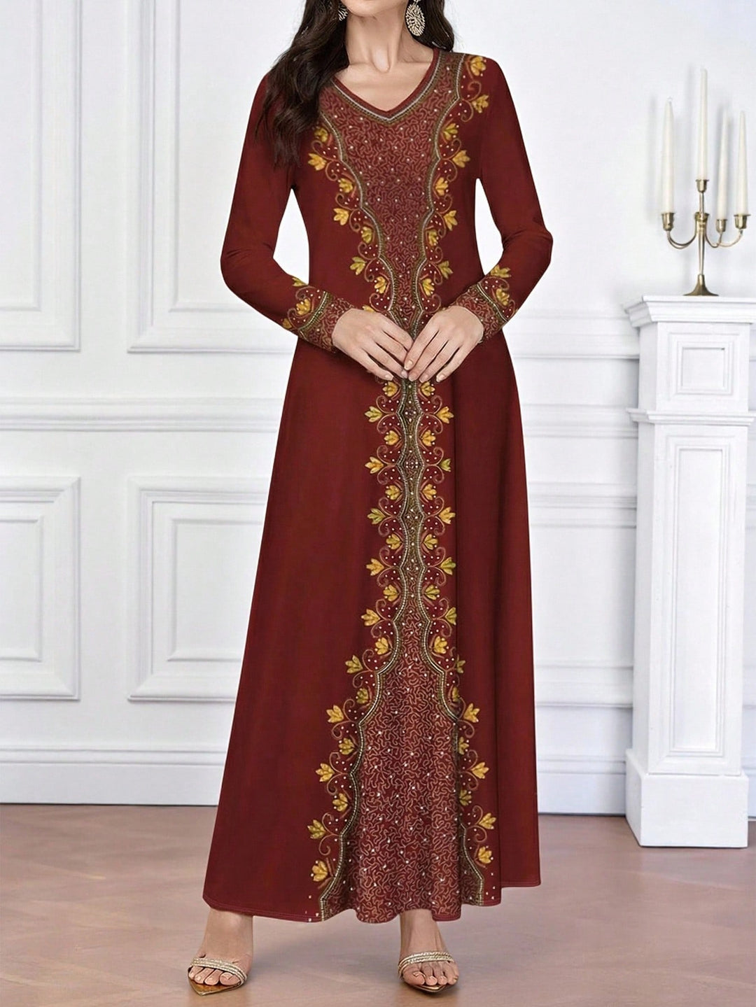 Rochie maxi SHEIN, mix culori