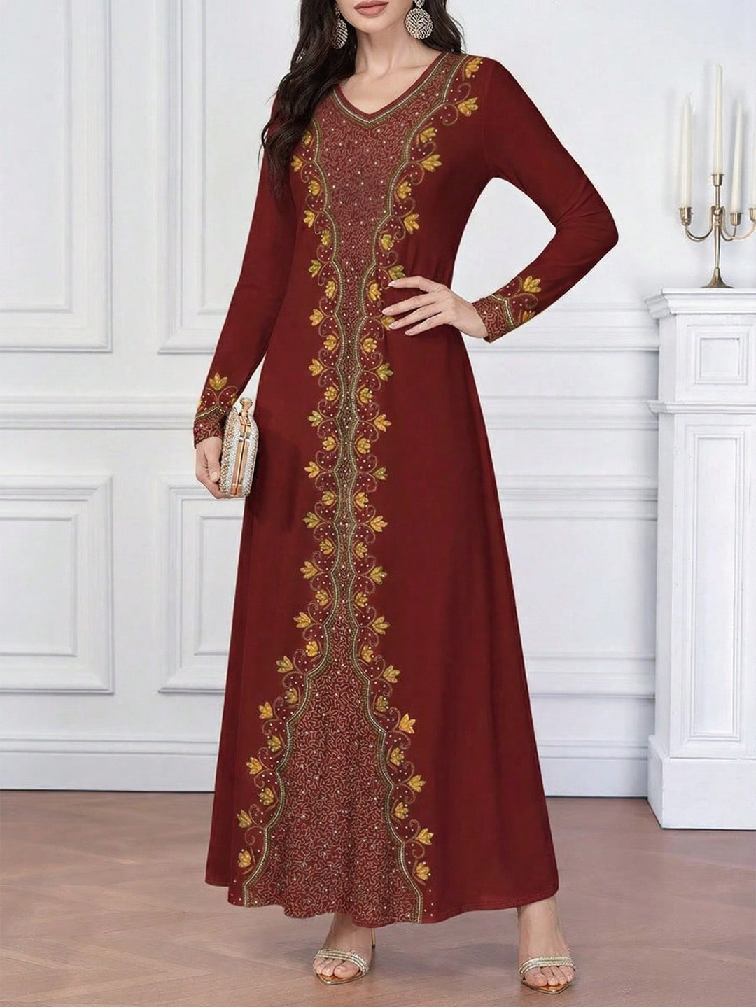 Rochie maxi SHEIN, mix culori