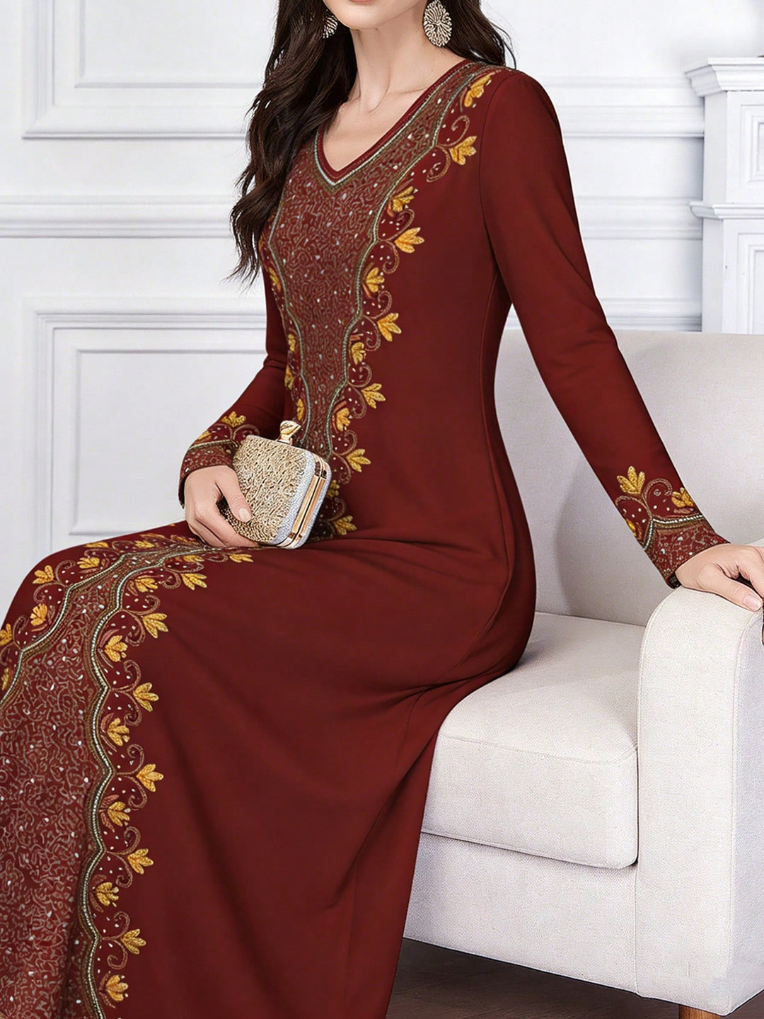 Rochie maxi SHEIN, mix culori
