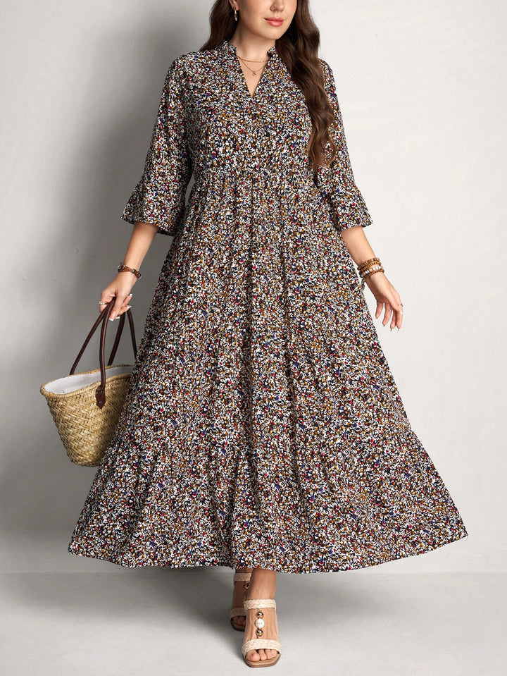 Rochie maxi SHEIN, mix culori
