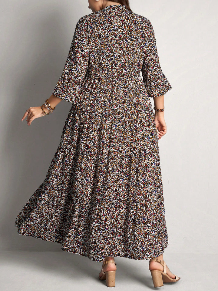 Rochie maxi SHEIN, mix culori