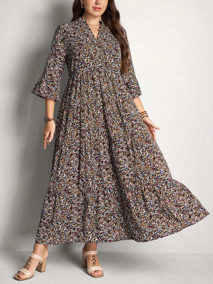 Rochie maxi SHEIN, mix culori