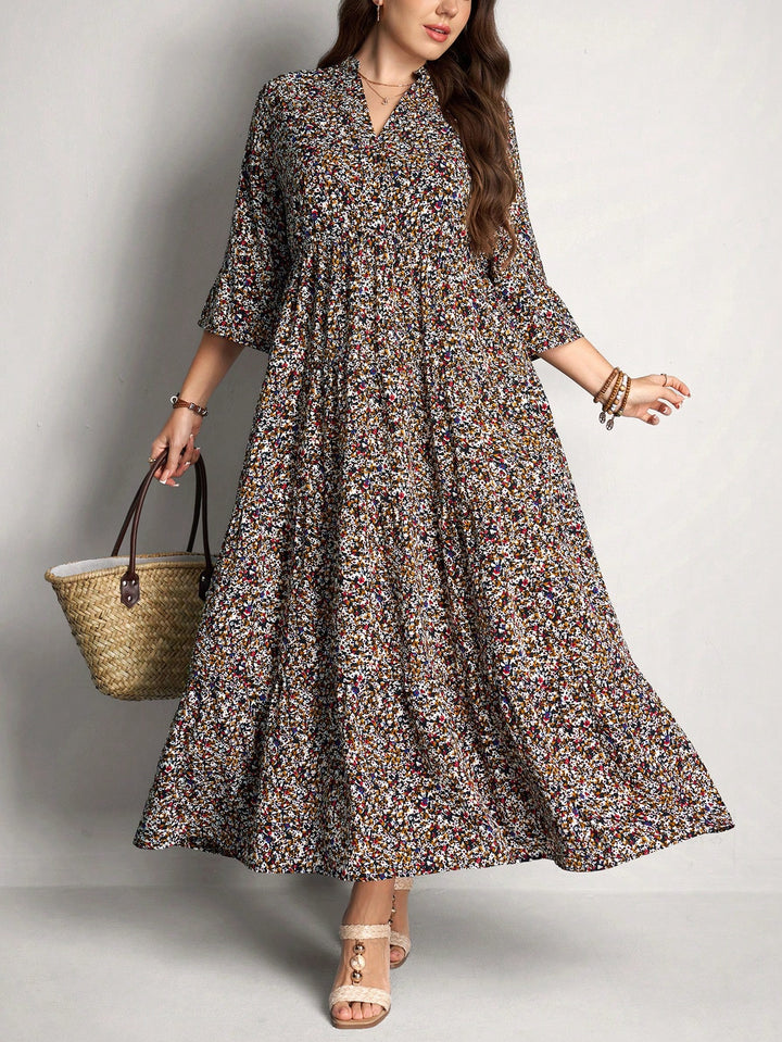 Rochie maxi SHEIN, mix culori