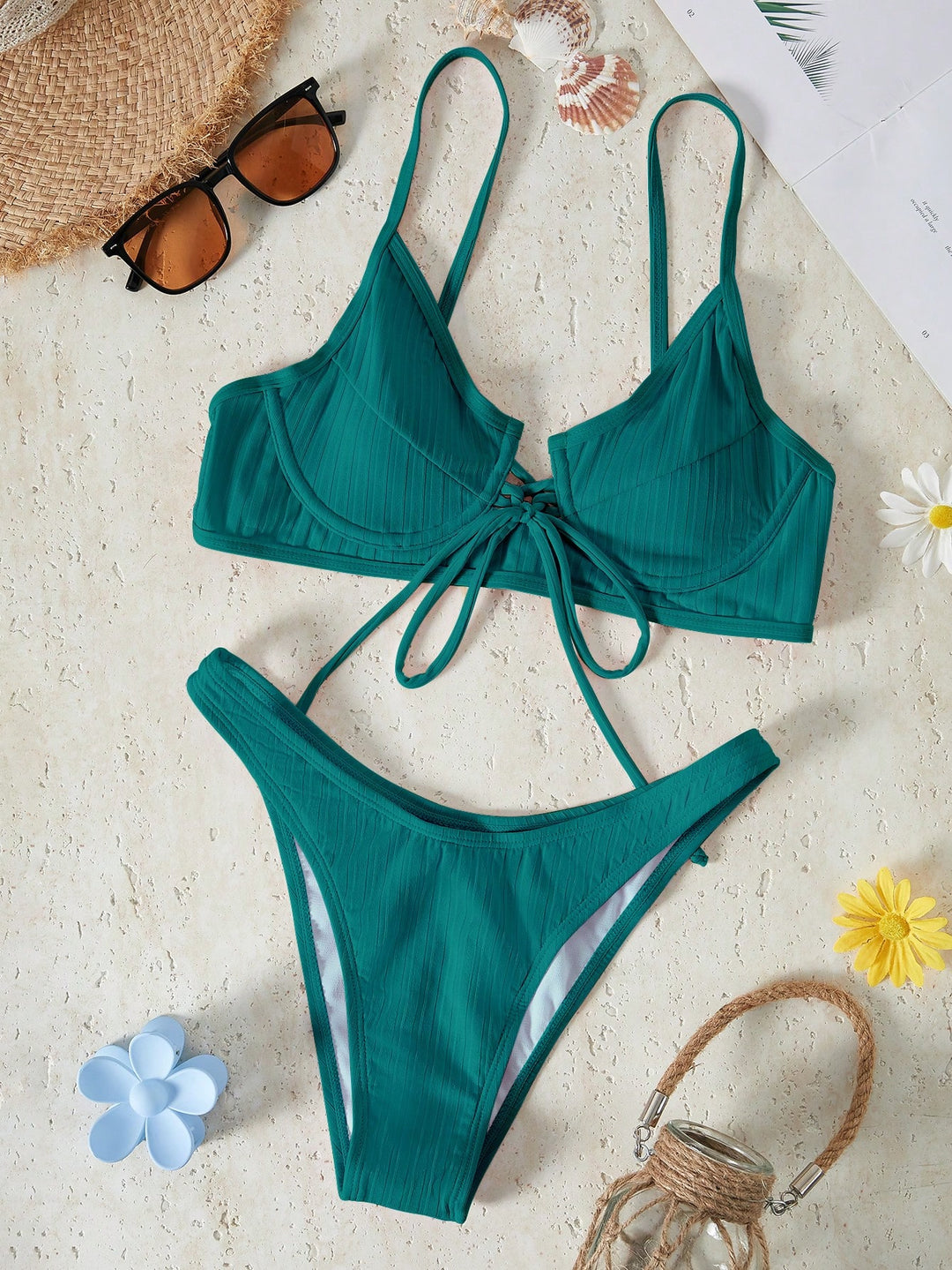 Set bikini SHEIN, verde