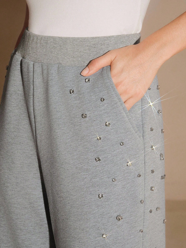Pantaloni de trening SHEIN, gri