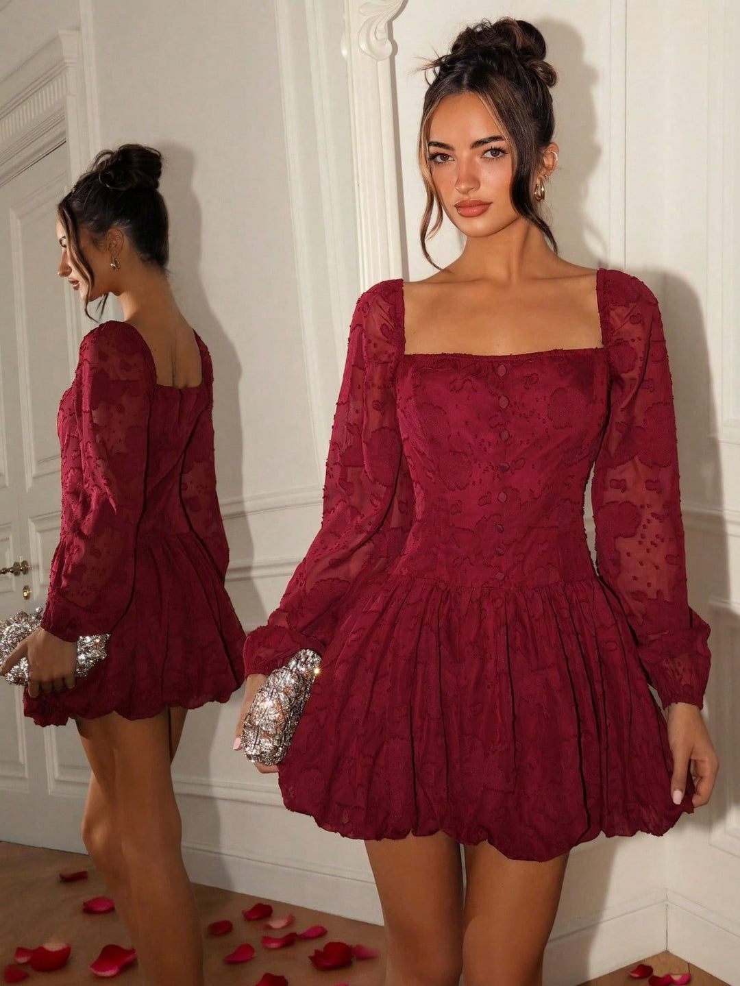 SHEIN miniruha, meggypiros