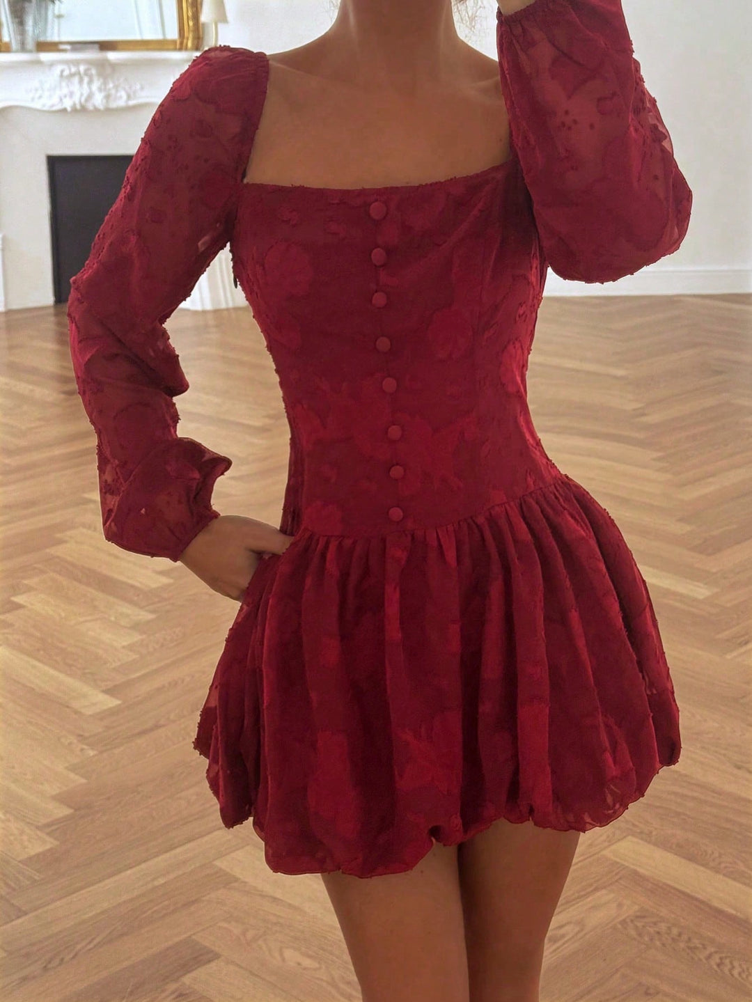 SHEIN miniruha, meggypiros