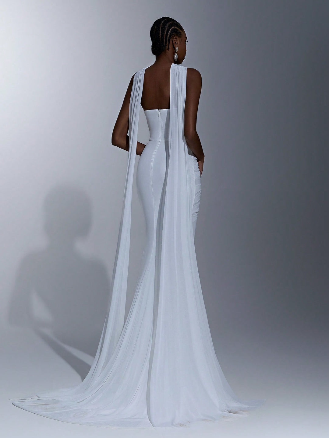 Rochie de ocazie SHEIN, alb
