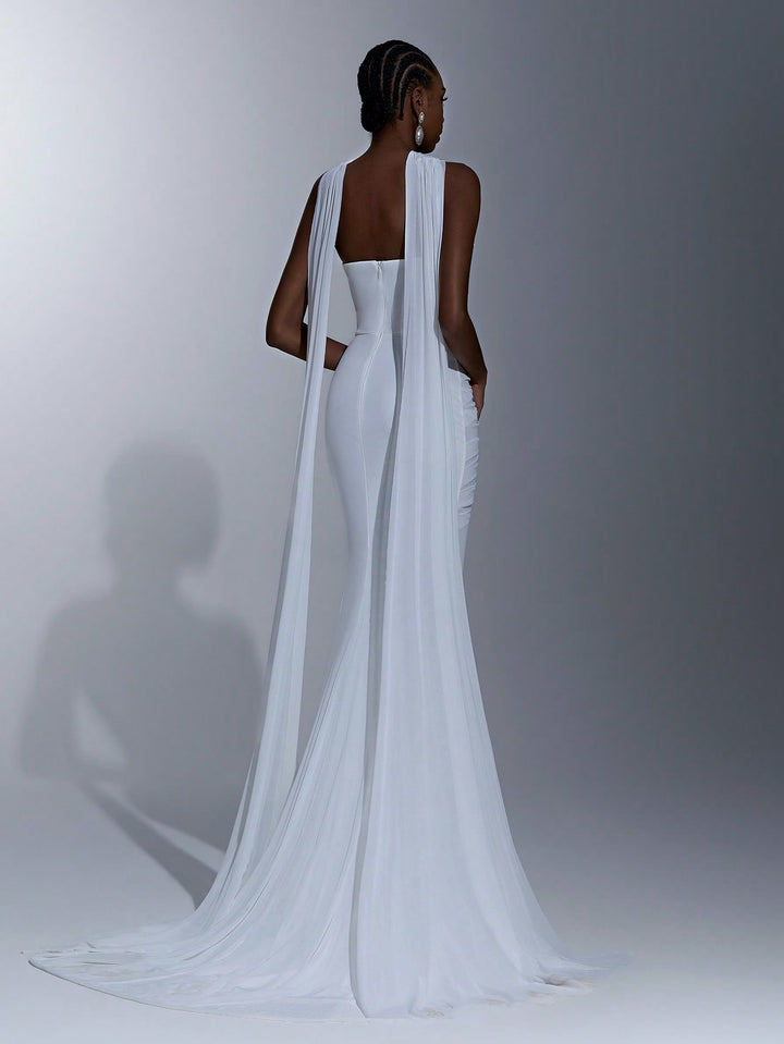 Rochie de ocazie SHEIN, alb