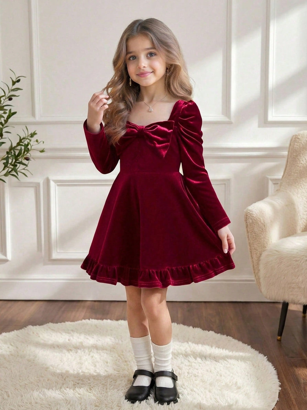 Rochie tricotată SHEIN, vișiniu