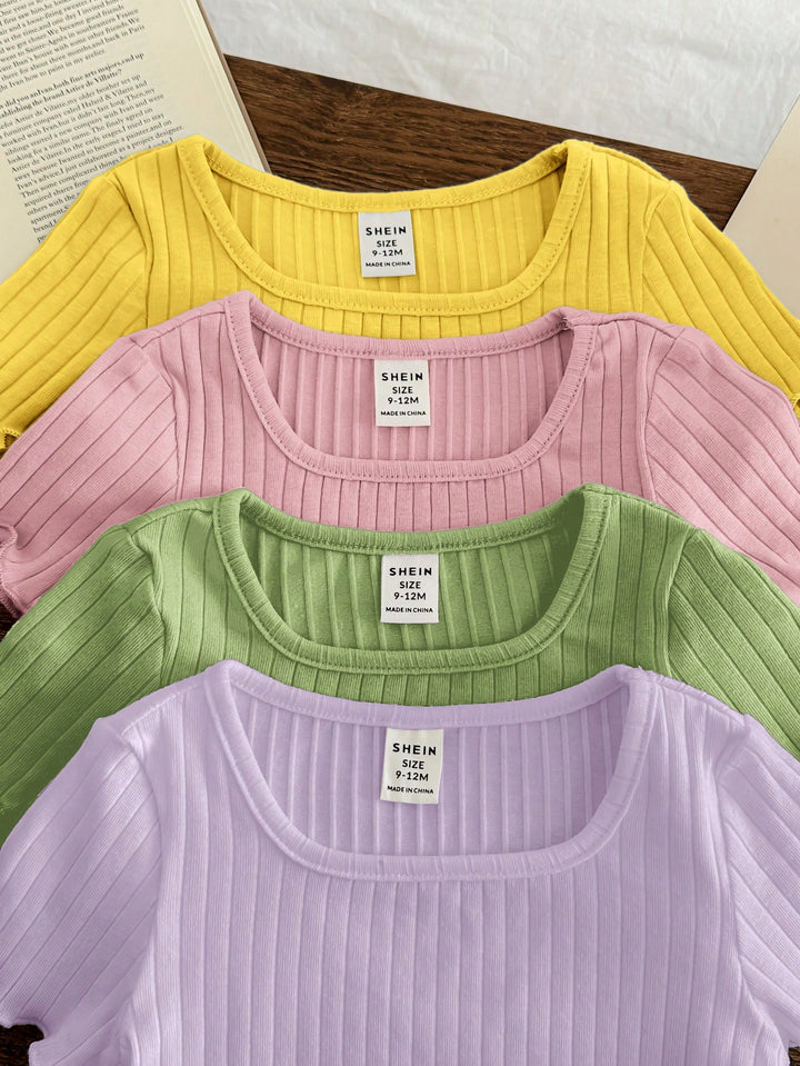 Tricou cu volane SHEIN