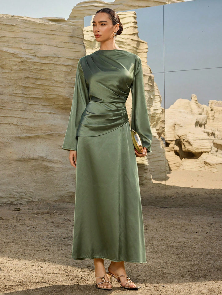 Rochie maxi SHEIN, verde