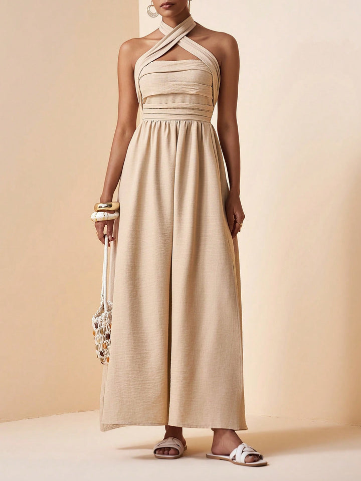 Rochie maxi SHEIN, kaki