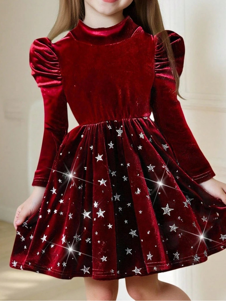 Shein Mini ruha, bordó