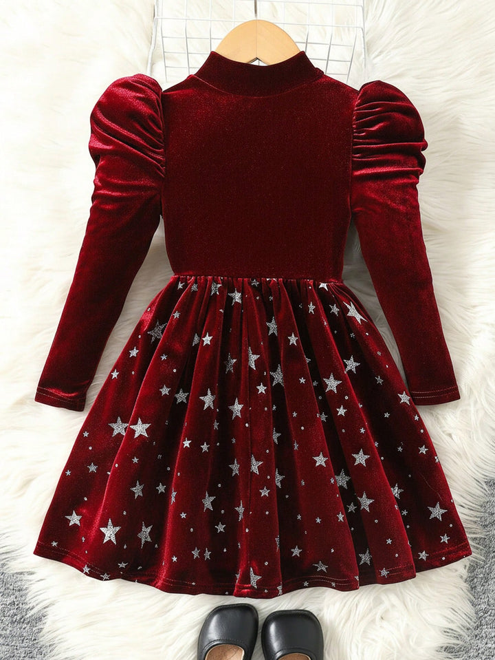Shein Mini ruha, bordó