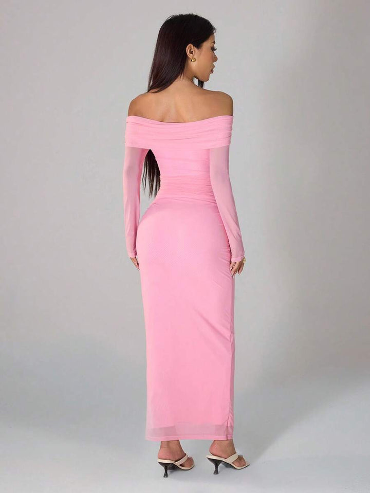 Rochie maxi SHEIN, roz