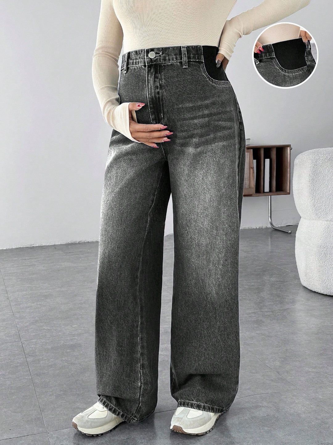Jeans SHEIN, gri