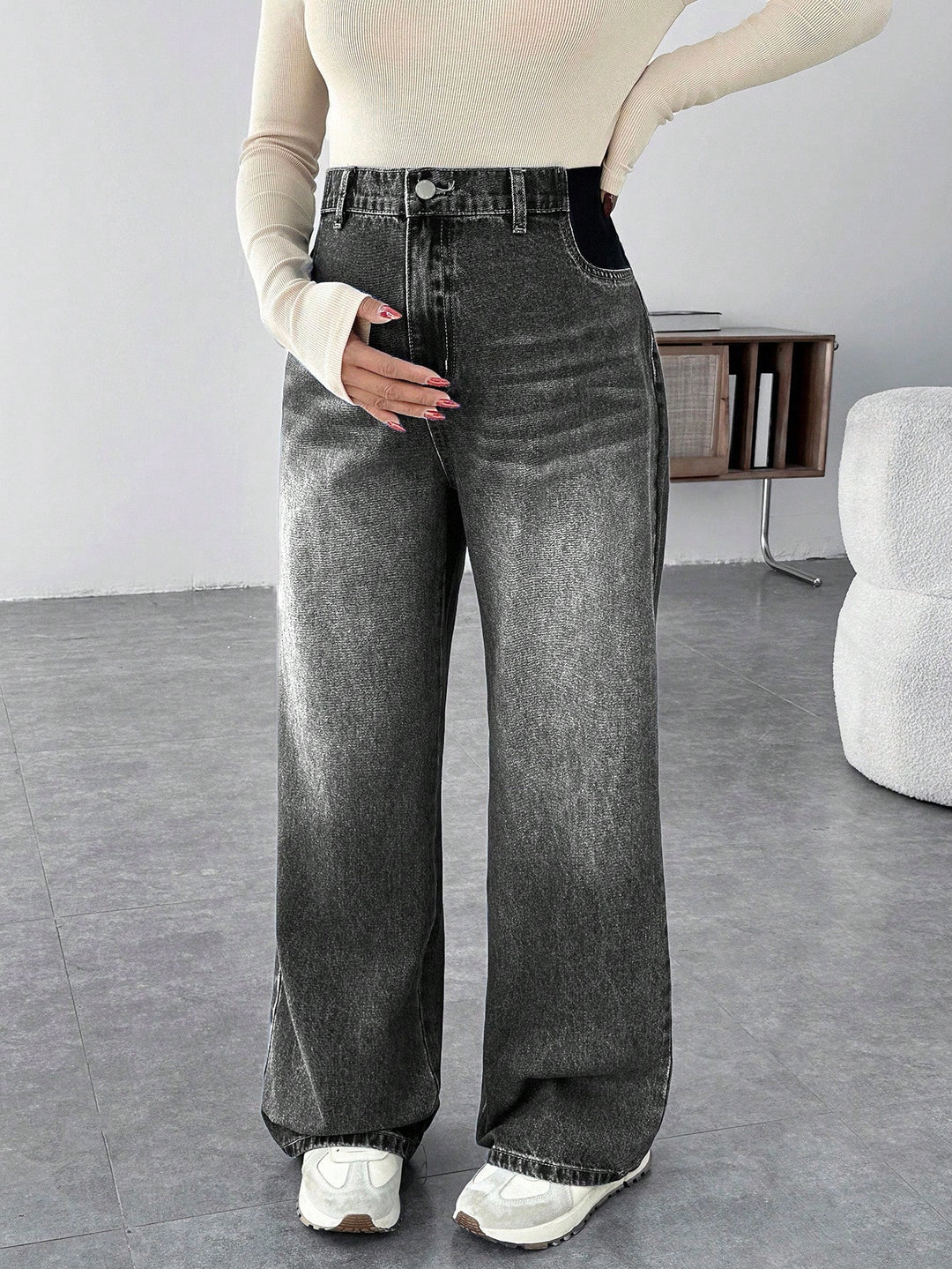 Jeans SHEIN, gri