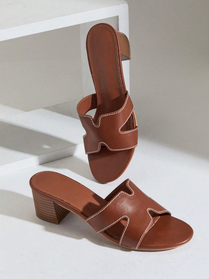Sandale SHEIN, maro