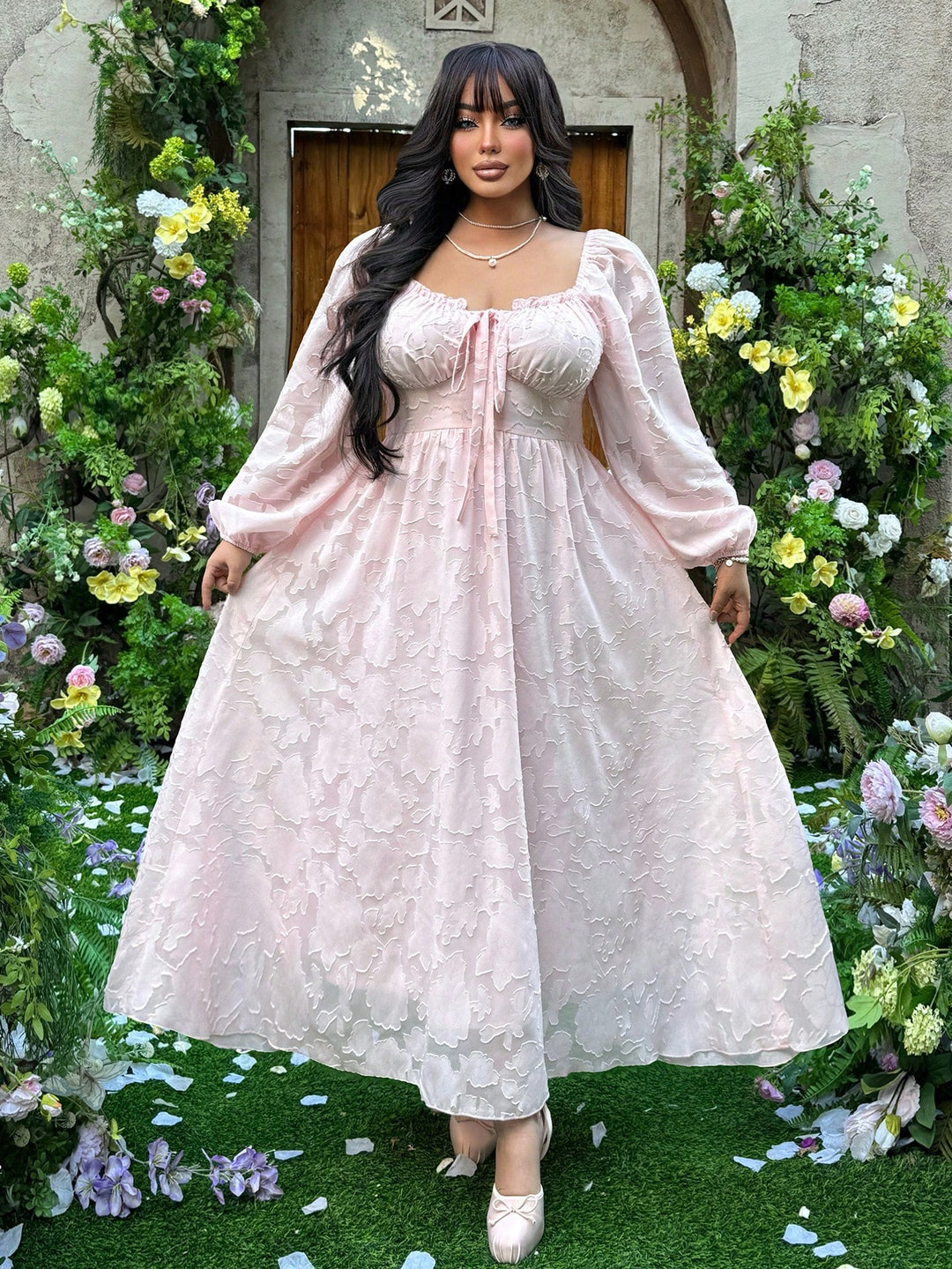 Rochie maxi SHEIN, roz