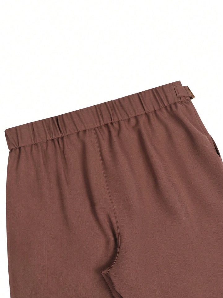 Pantaloni SHEIN, maro