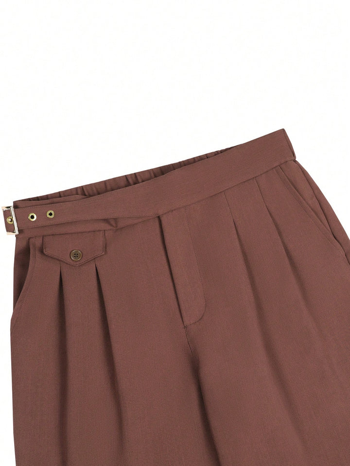 Pantaloni SHEIN, maro
