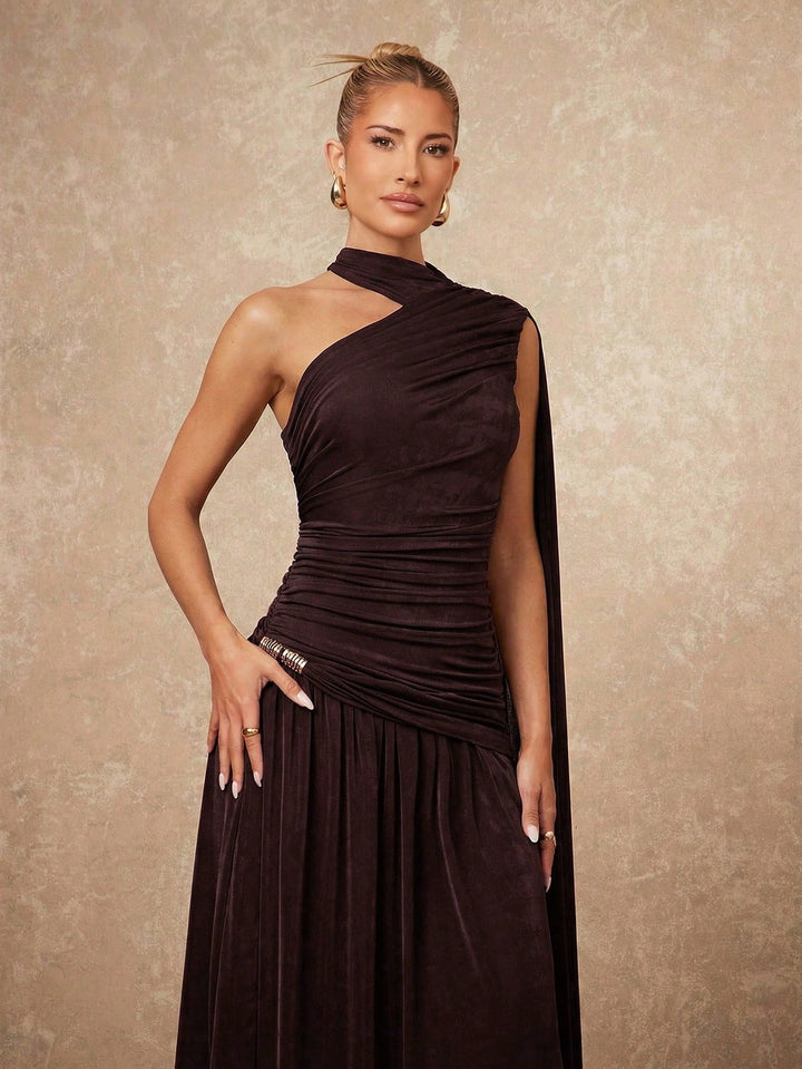 Rochie maxi SHEIN, maro