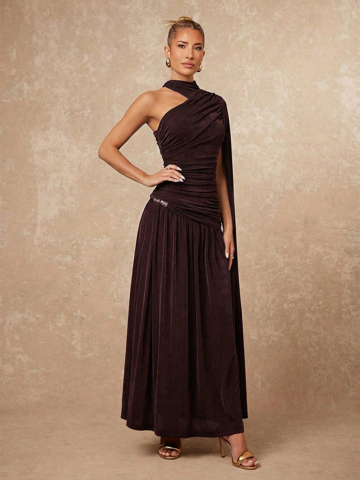 Rochie maxi SHEIN, maro