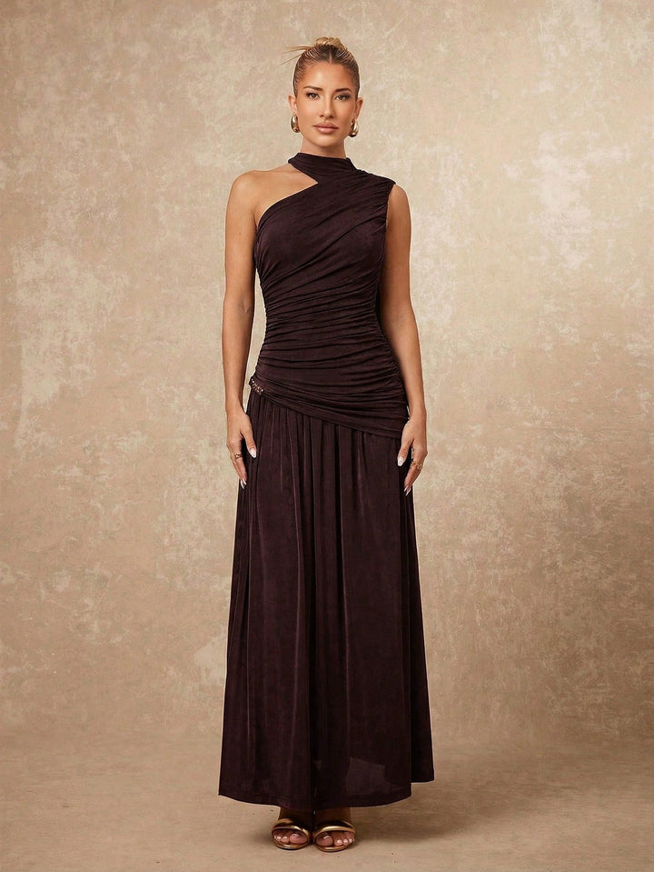 Rochie maxi SHEIN, maro