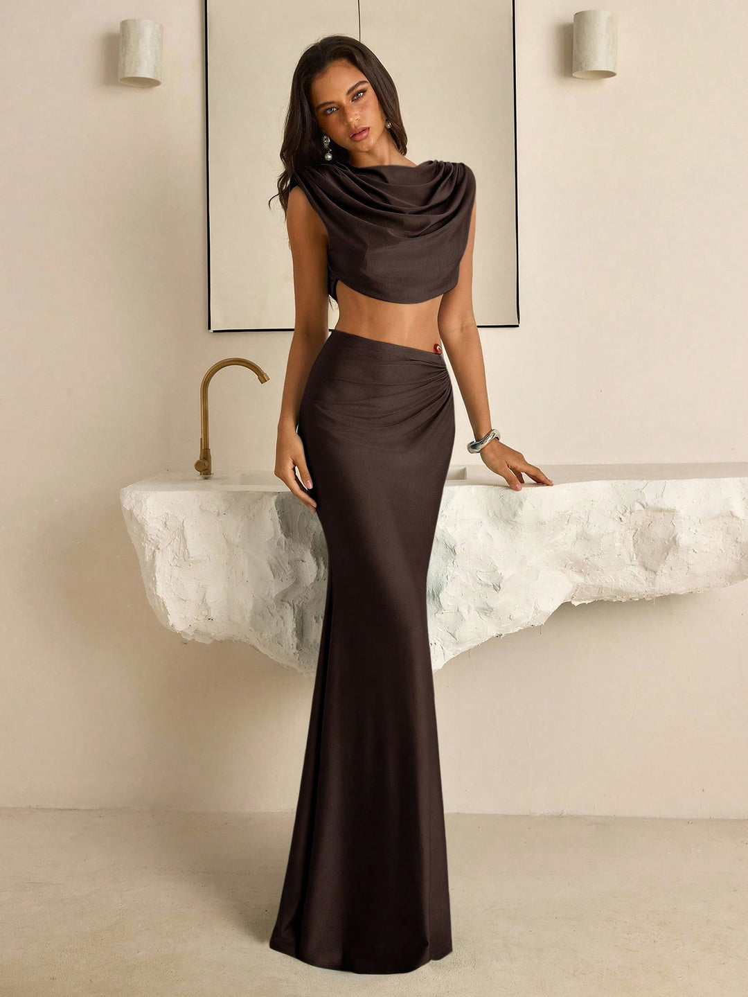 Rochie SHEIN, maro