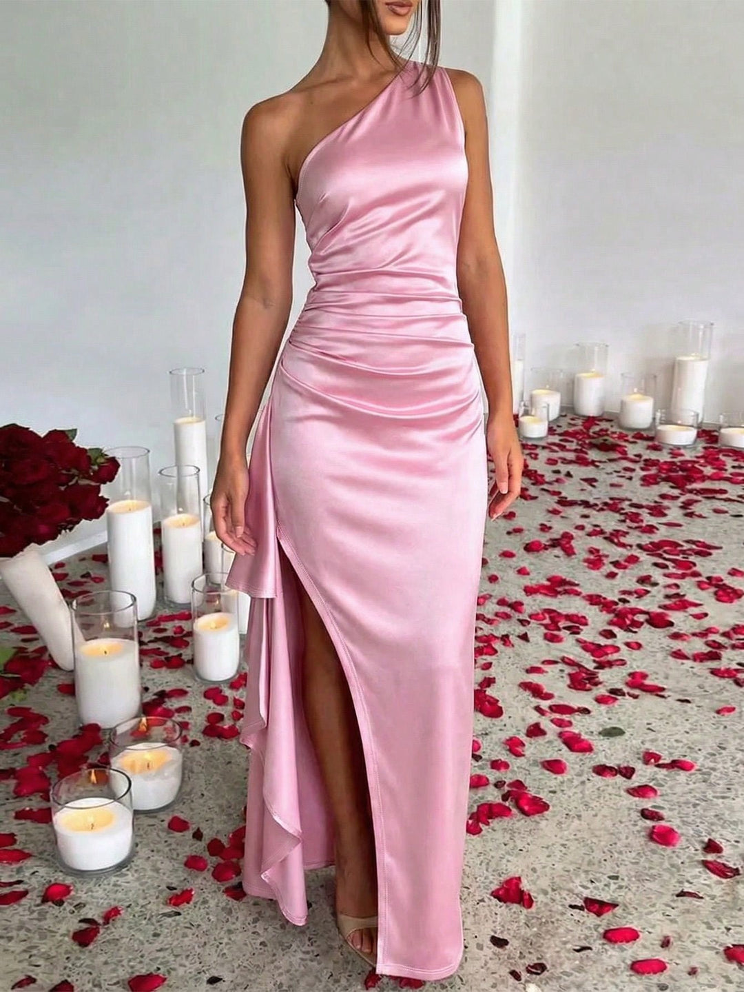 Rochie maxi SHEIN, roz