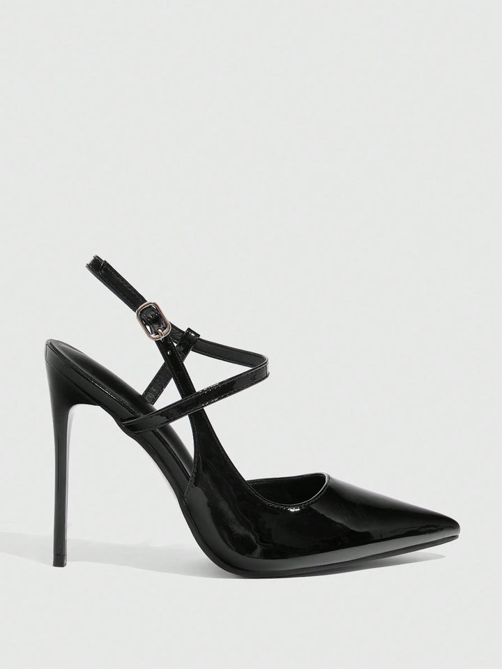 Pantofi cu toc SHEIN, negru