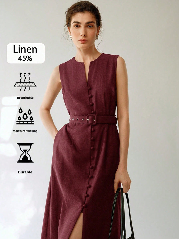 Rochie midi SHEIN, vișiniu