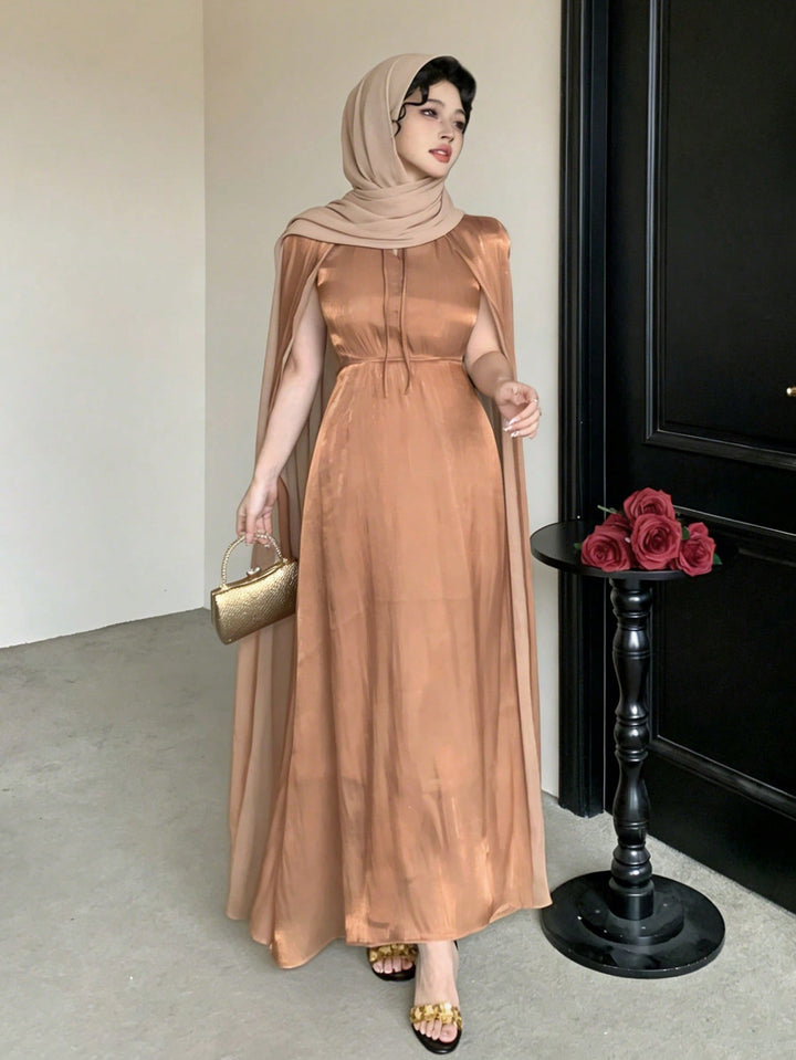 Rochie maxi SHEIN, auriu