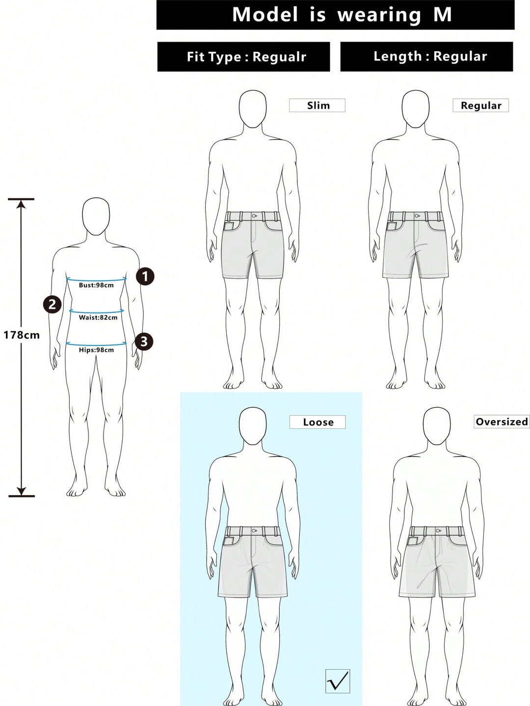 Pantaloni scurți SHEIN, mix culori