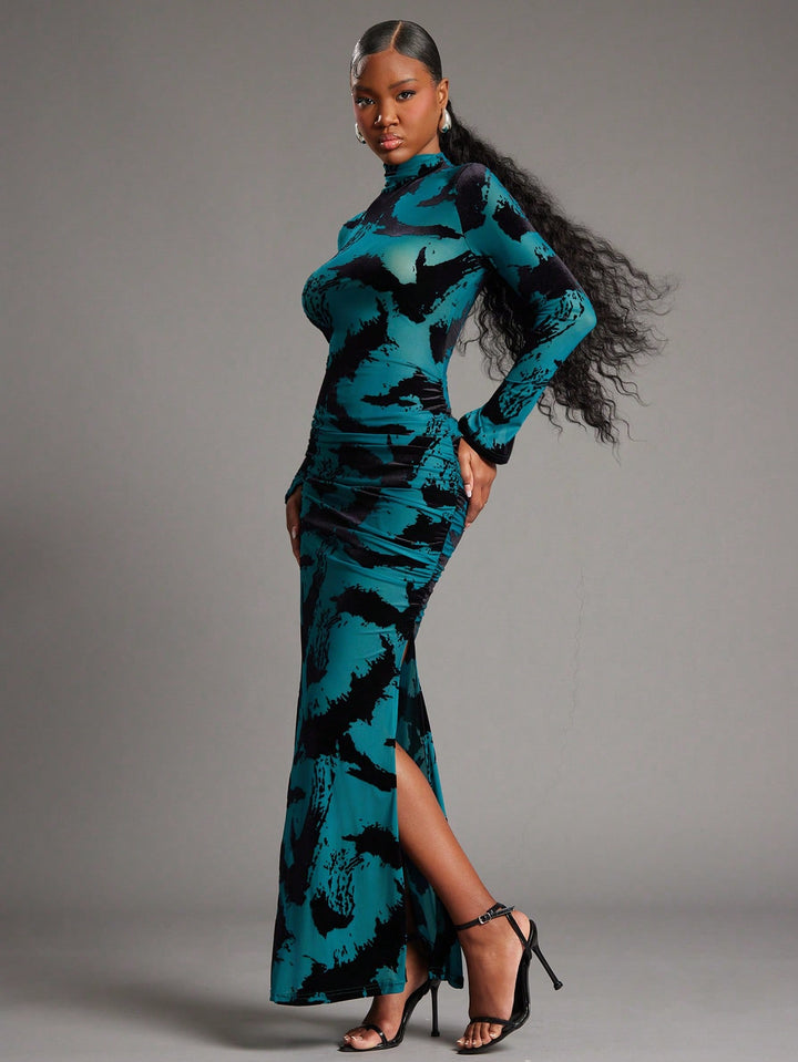 Rochie maxi SHEIN, mix culori