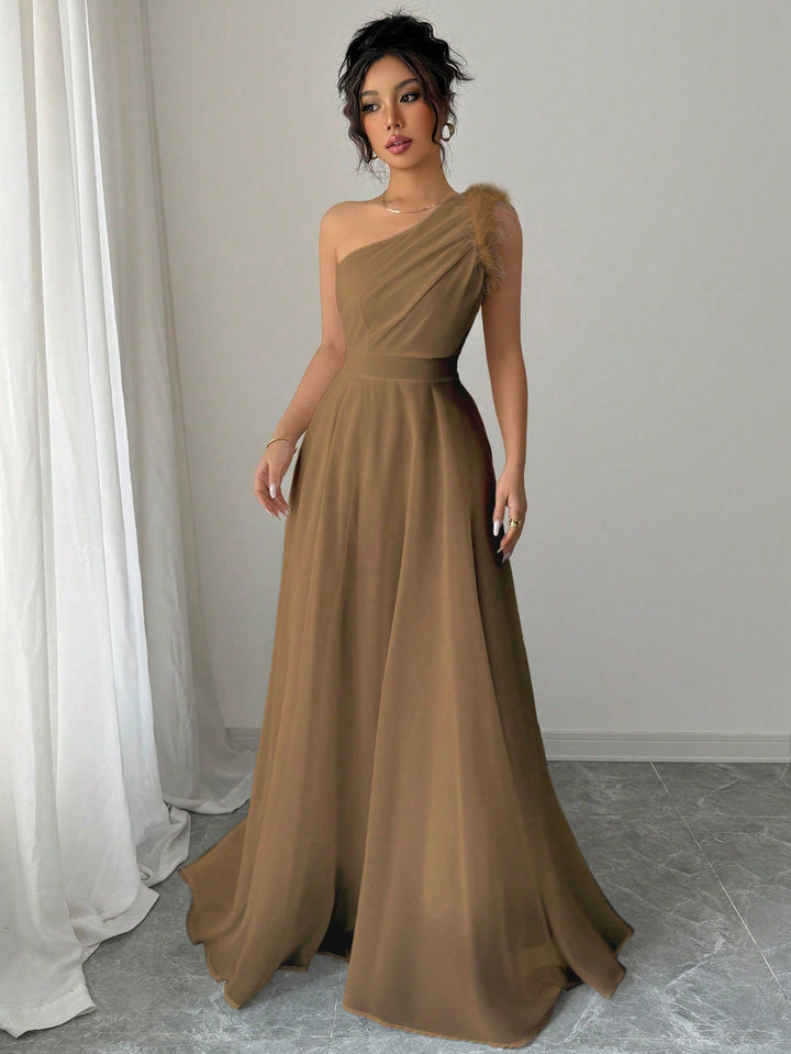 SHEIN maxi ruha, barna
