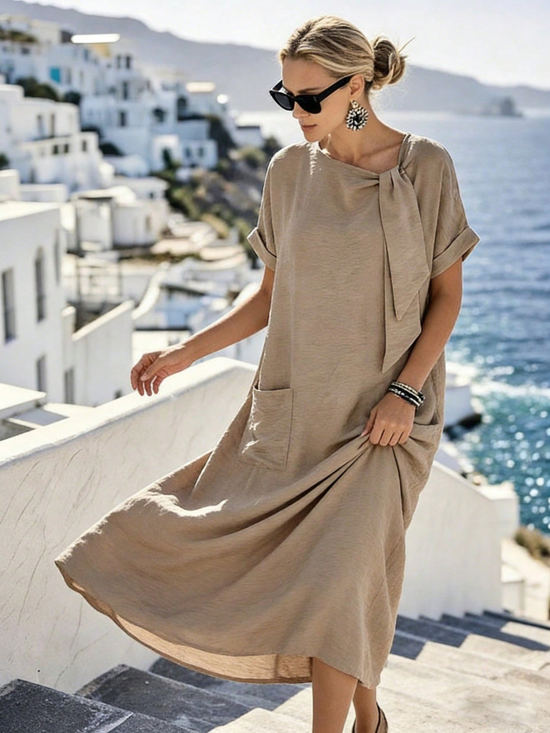 Rochie maxi SHEIN, maro