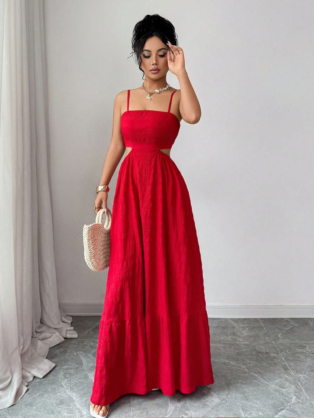Rochie maxi SHEIN, roșu